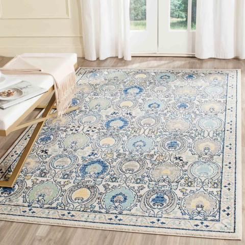 Safavieh Evoke 251 Ivory / Grey-Area Rug-Safavieh-The Rug Truck