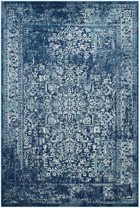 Safavieh Evoke 256 Navy / Ivory-Area Rug-Safavieh-The Rug Truck