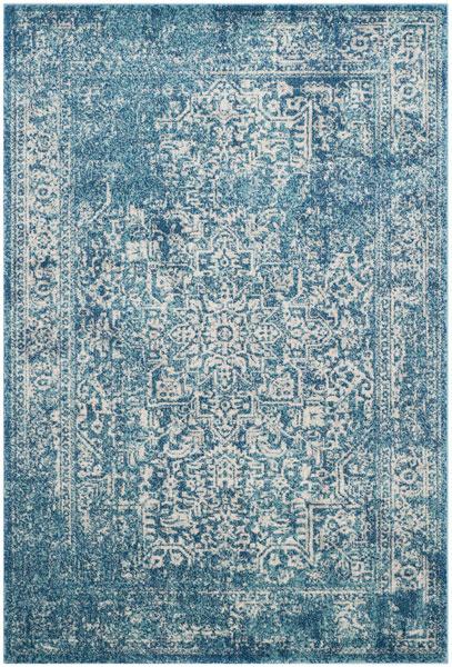 Safavieh Evoke 256 Blue / Ivory-Area Rug-Safavieh-The Rug Truck