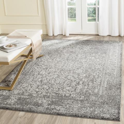 Safavieh Evoke 256 Grey / Ivory-Area Rug-Safavieh-The Rug Truck