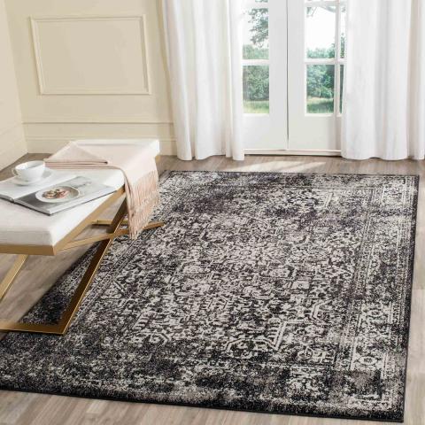 Safavieh Evoke 256 Black / Grey-Area Rug-Safavieh-The Rug Truck