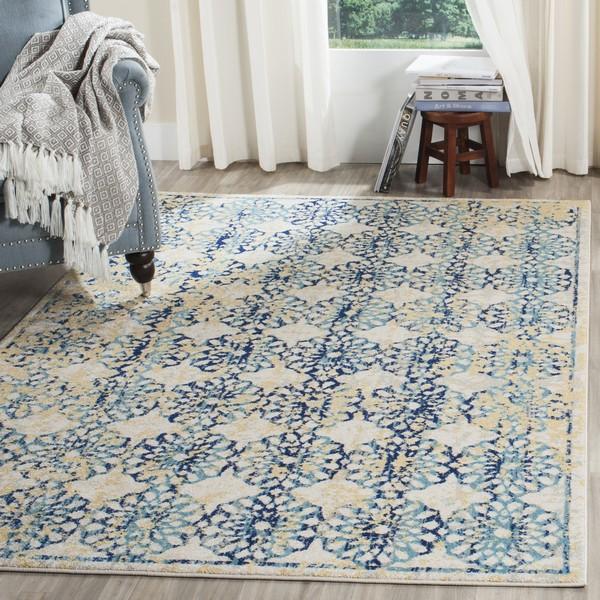 Safavieh Evoke 262 Ivory / Blue-Area Rug-Safavieh-The Rug Truck