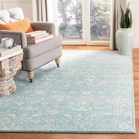 Safavieh Evoke 270 Light Blue / Ivory-Area Rug-Safavieh-The Rug Truck