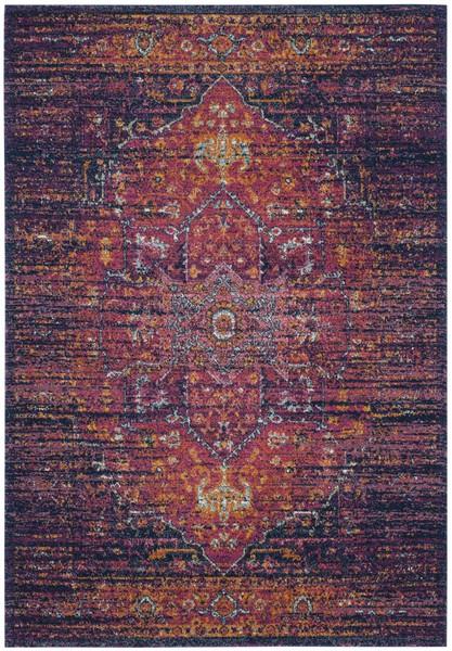 Safavieh Evoke 275 Blue / Fuchsia-Area Rug-Safavieh-The Rug Truck