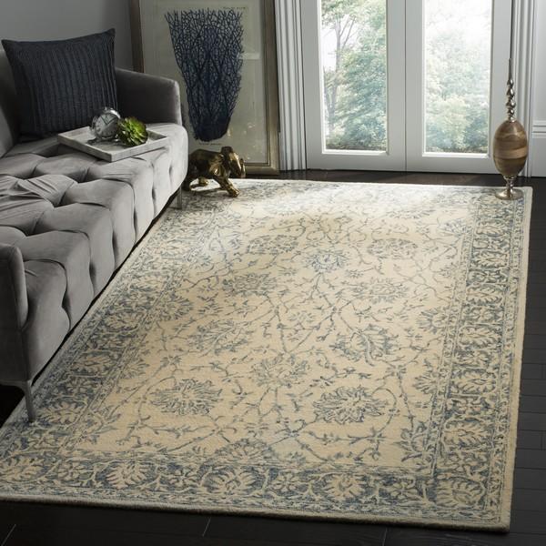 Safavieh Evoke 508 Beige / Turquoise-Area Rug-Safavieh-The Rug Truck