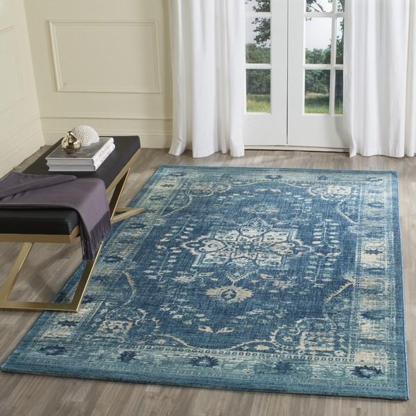 Safavieh Evoke 509 Navy / Gold-Area Rug-Safavieh-The Rug Truck