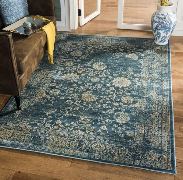 Safavieh Evoke 510 Light Blue / Beige-Area Rug-Safavieh-The Rug Truck