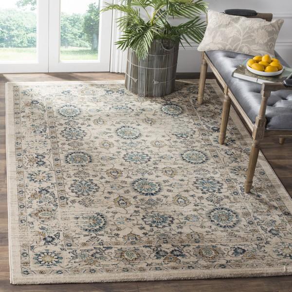 Safavieh Evoke 515 Beige / Turquoise-Area Rug-Safavieh-The Rug Truck
