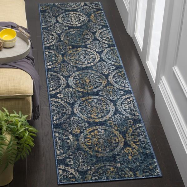 Safavieh Evoke 517 Navy / Creme-Area Rug-Safavieh-The Rug Truck