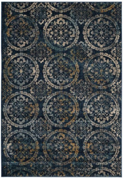 Safavieh Evoke 517 Navy / Creme-Area Rug-Safavieh-The Rug Truck