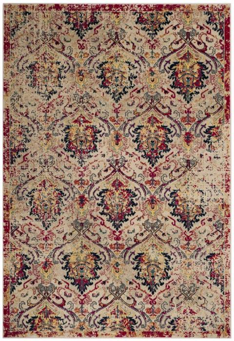 Safavieh Evoke 519 Ivory / Fuchsia-Area Rug-Safavieh-The Rug Truck