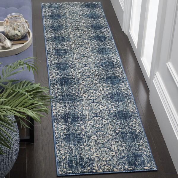 Safavieh Evoke 520 Royal / Ivory-Area Rug-Safavieh-The Rug Truck