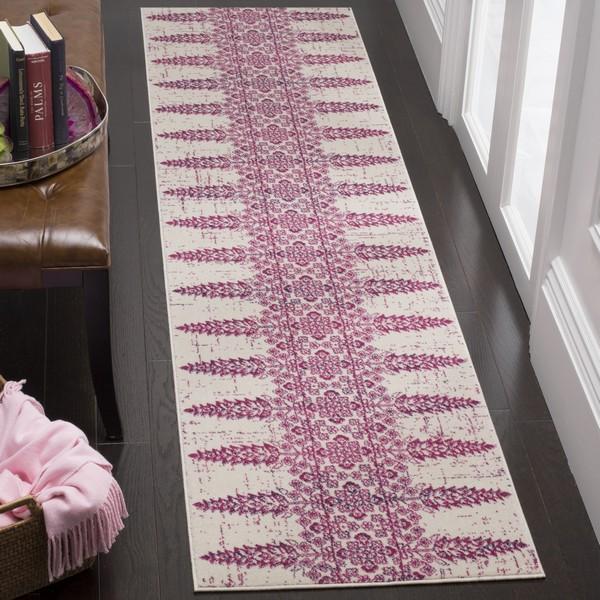 Safavieh Evoke 521 Ivory / Fuchsia-Area Rug-Safavieh-The Rug Truck