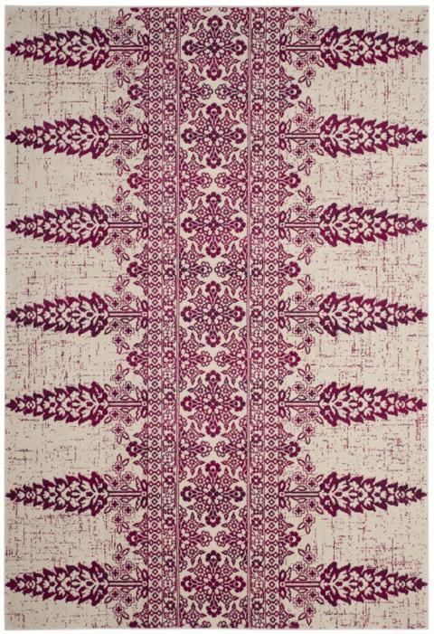 Safavieh Evoke 521 Ivory / Fuchsia-Area Rug-Safavieh-The Rug Truck