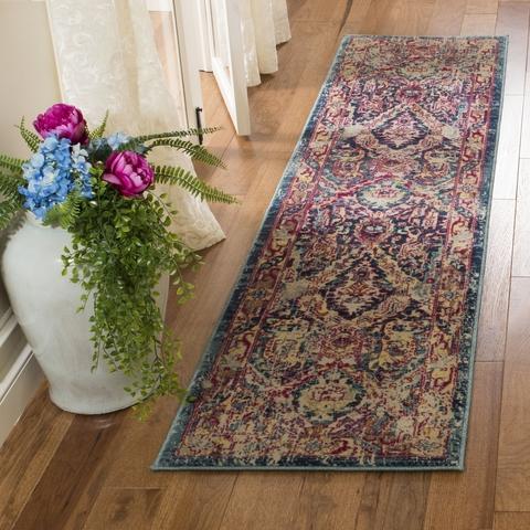 Safavieh Evoke 523 Blue / Fuchsia-Area Rug-Safavieh-The Rug Truck