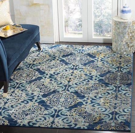 Safavieh Evoke 230 Royal / Light Blue-Area Rug-Safavieh-The Rug Truck