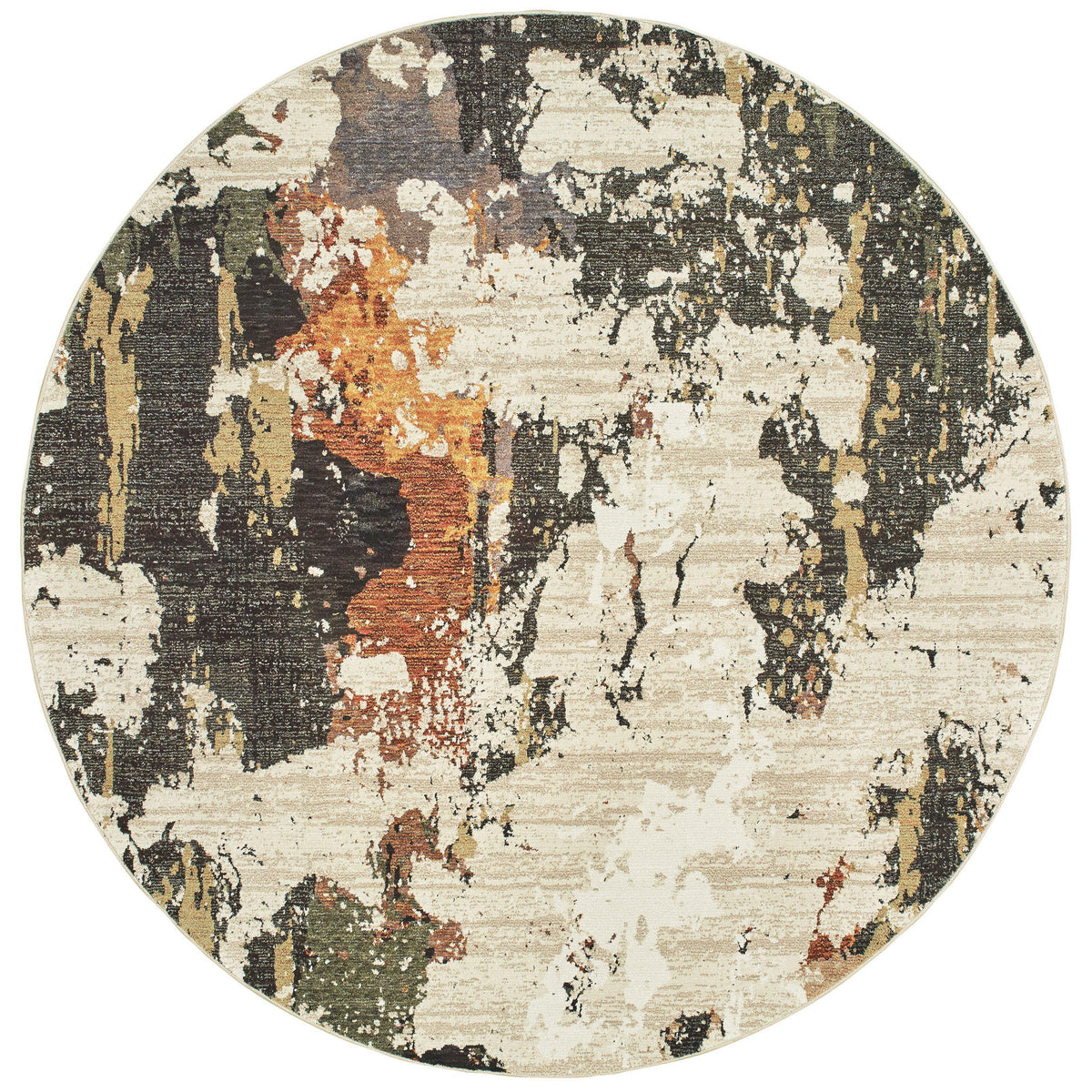 Evolution - 7770J - Beige/Charcoal-Area Rug-Oriental Weavers-The Rug Truck
