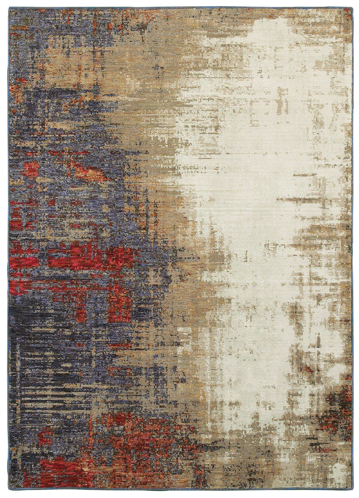 Evolution - 8001A - Ivory/Multi-Area Rug-Oriental Weavers-The Rug Truck