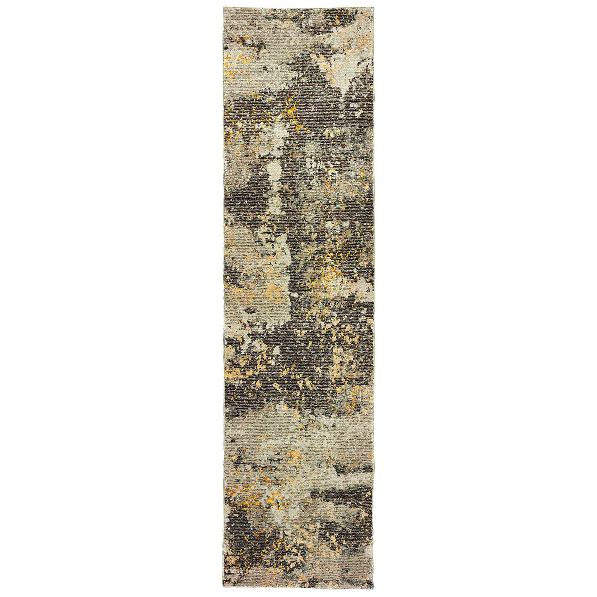 Evolution - 8025B - Grey/Gold-Area Rug-Oriental Weavers-The Rug Truck