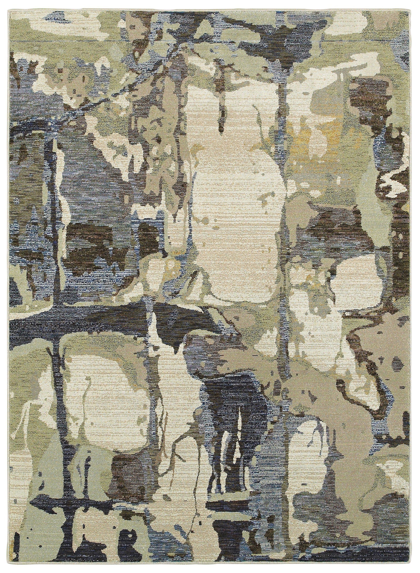 Evolution - 8027A - Blue/Grey-Area Rug-Oriental Weavers-The Rug Truck