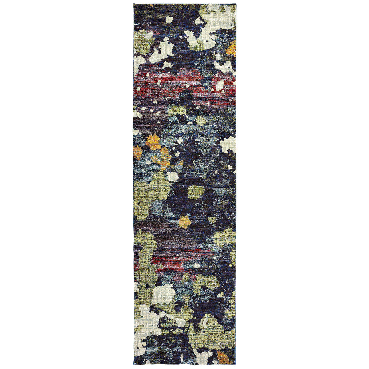Evolution - 8029A - Navy/Green-Area Rug-Oriental Weavers-The Rug Truck