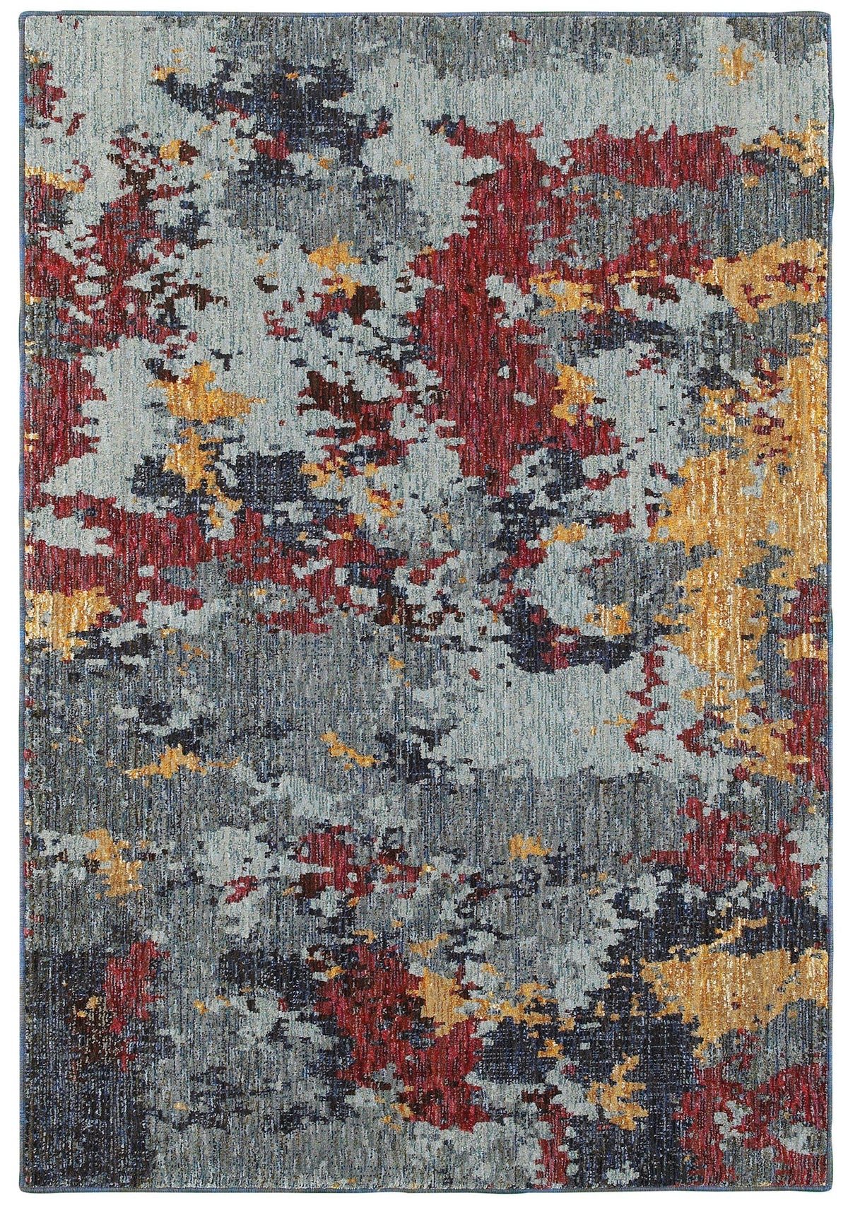 Evolution - 8036C - Blue/Red-Area Rug-Oriental Weavers-The Rug Truck