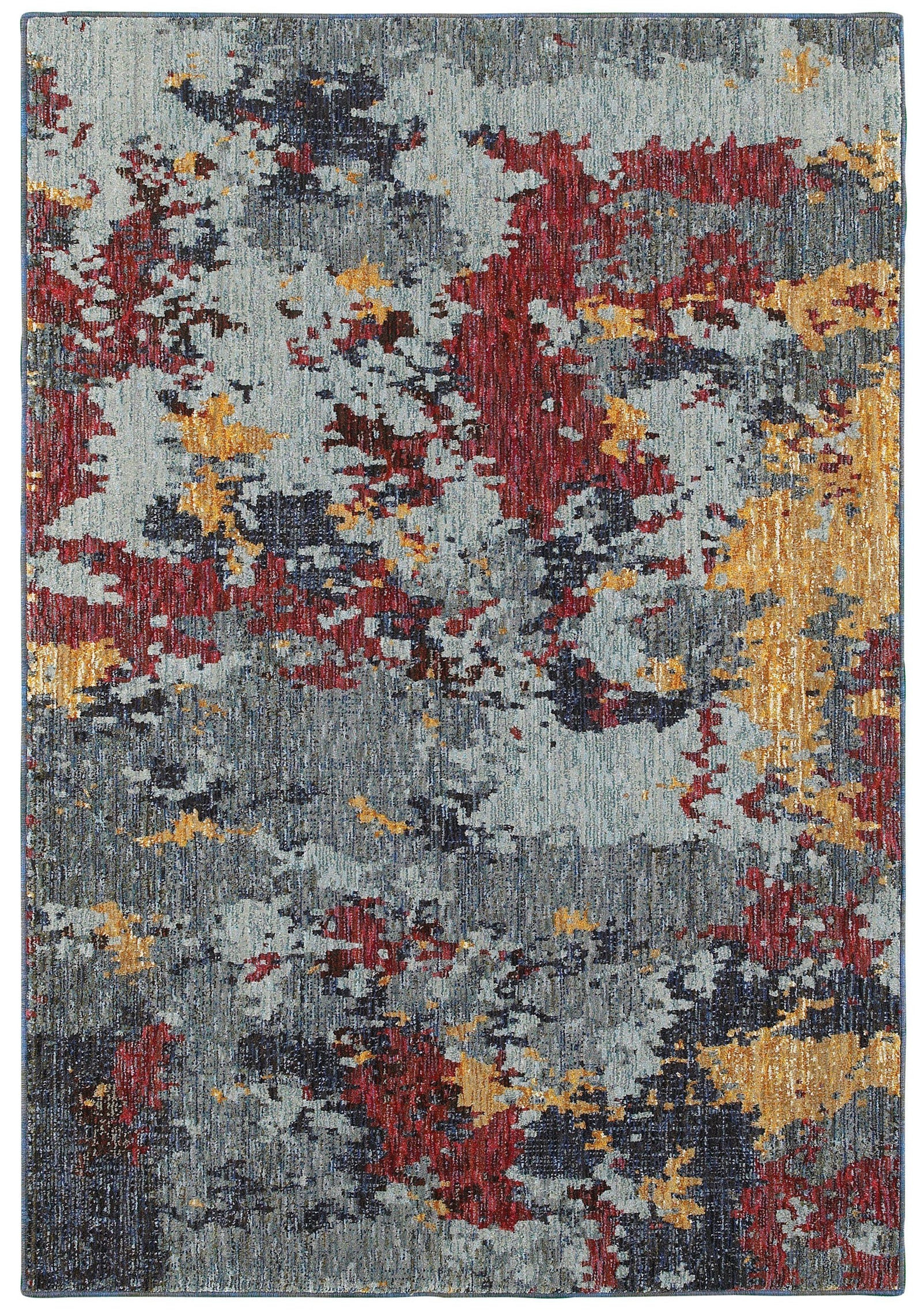 Evolution - 8036C - Blue/Red-Area Rug-Oriental Weavers-The Rug Truck