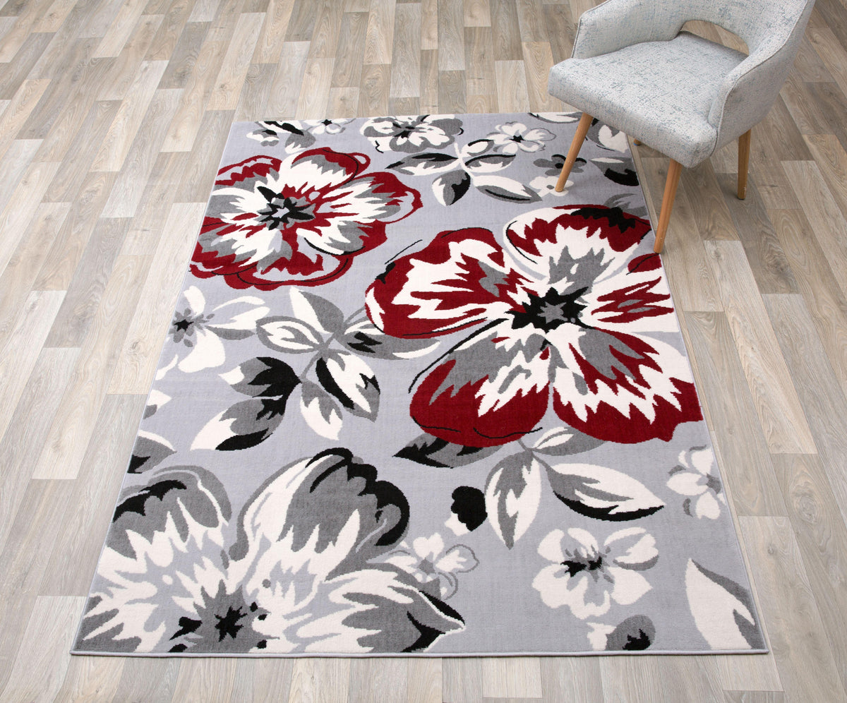 Newport 9098 Red Area Rug