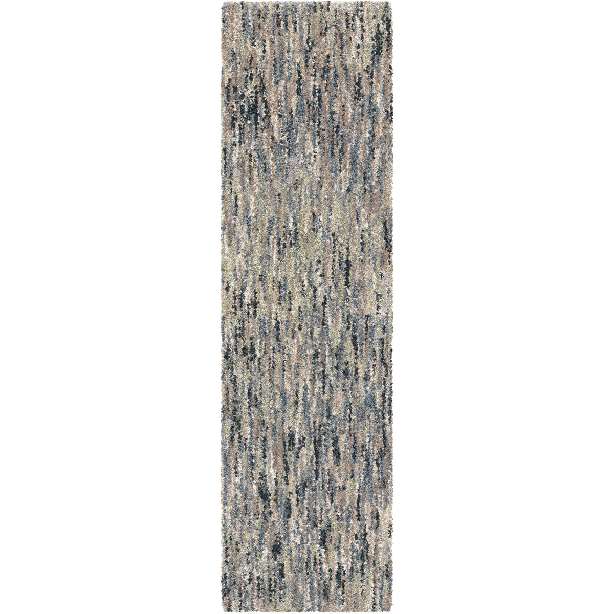 Palmetto Living Next Generation Multi solid Muted Blue Area Rug - 2&#39;3&quot; x 8&#39;0&quot;
