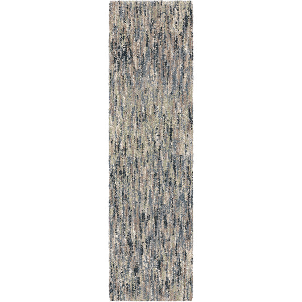 Orian Multi Solid Muted Blue Area Rug - The Rug Truck