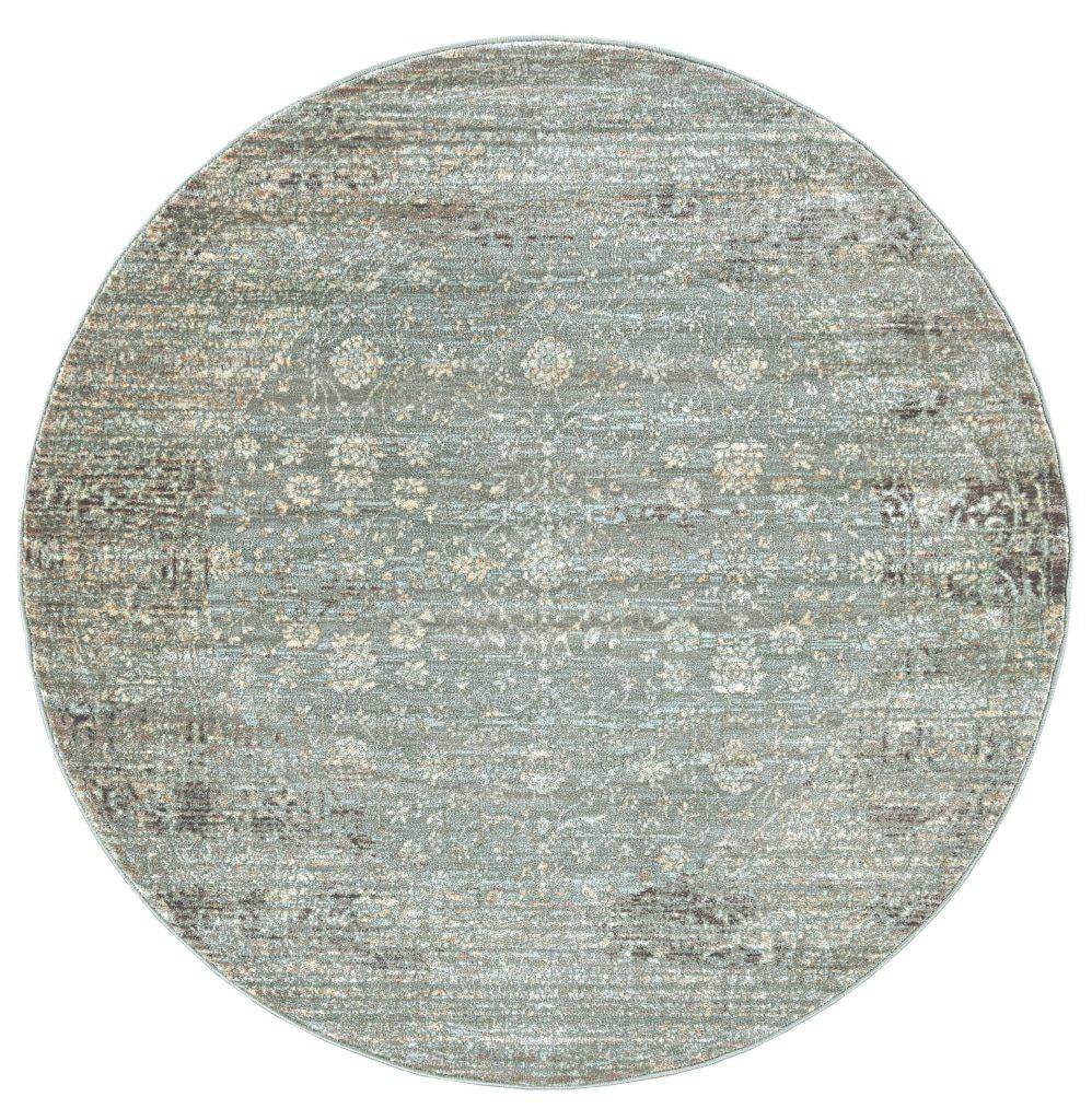 Francesca 500 Green Area Rug 53 Round