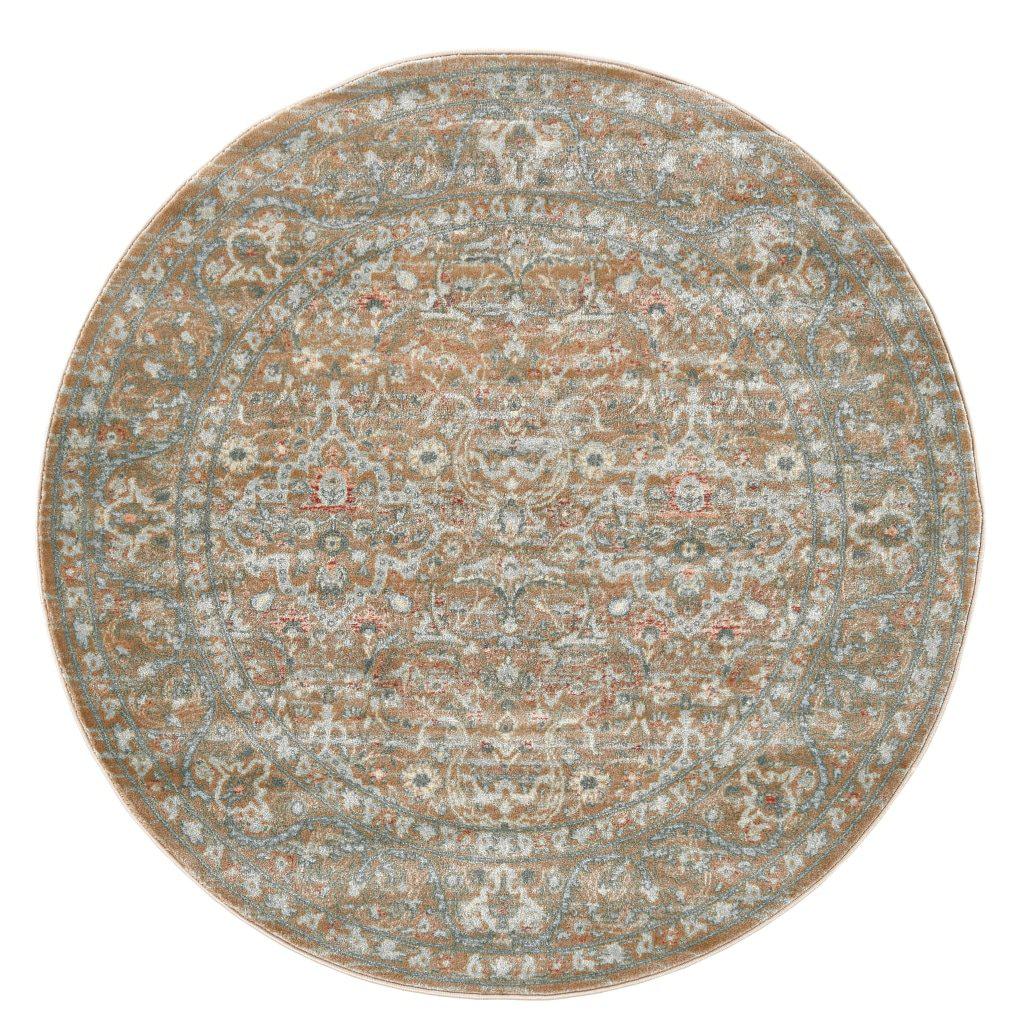 Francesca 502 Beige Area Rug 53 Round