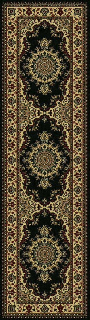 Genevieve 1191 Black Area Rug 22 X 77