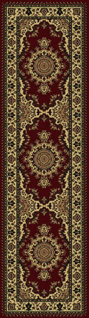 Genevieve 1191 Burgundy Area Rug 22 X 77
