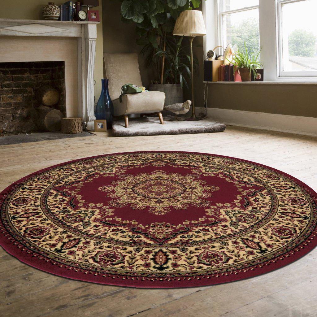 Genevieve 1191 Burgundy Area Rug