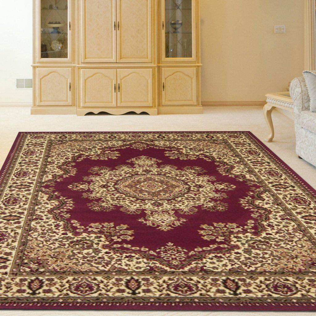 Genevieve 1191 Burgundy Area Rug