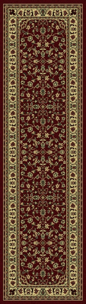 Genevieve 953 Burgundy Area Rug 22 X 77