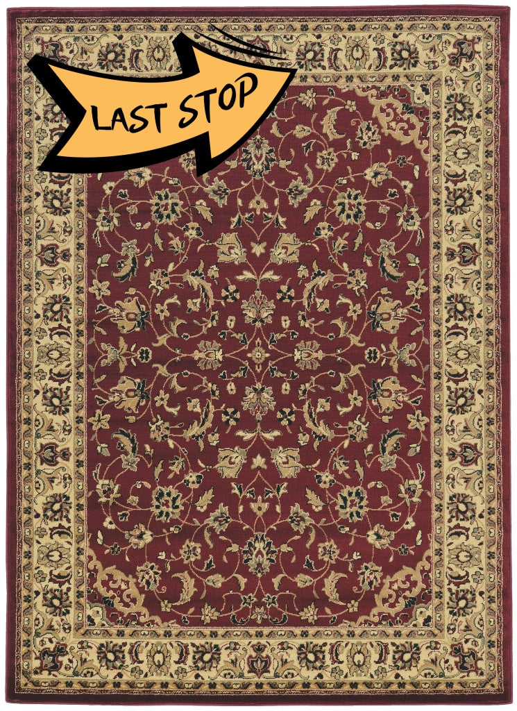 Genevieve 953 Burgundy Area Rug 33 X 411