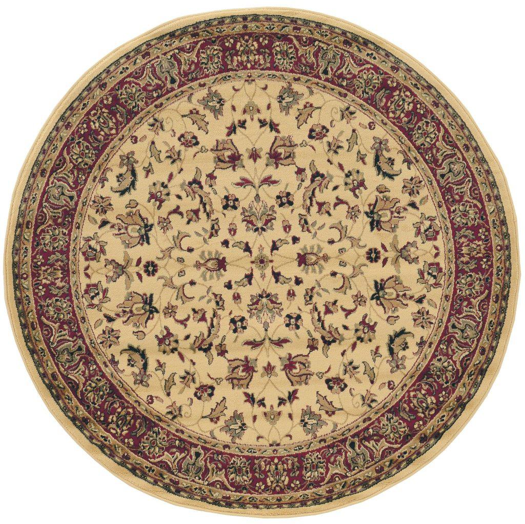 Genevieve 953 Ivory Area Rug 53 Round