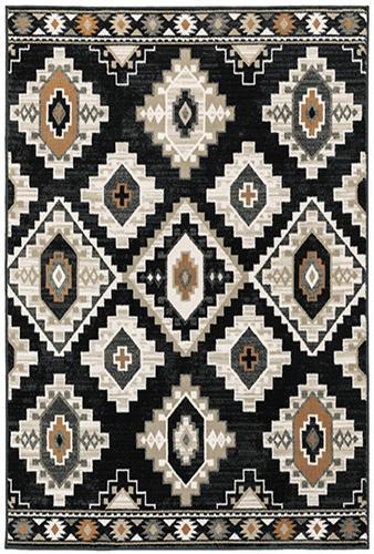 The Rug Truck Savannah 605f Charcoal Area Rug (7'10" X 10')