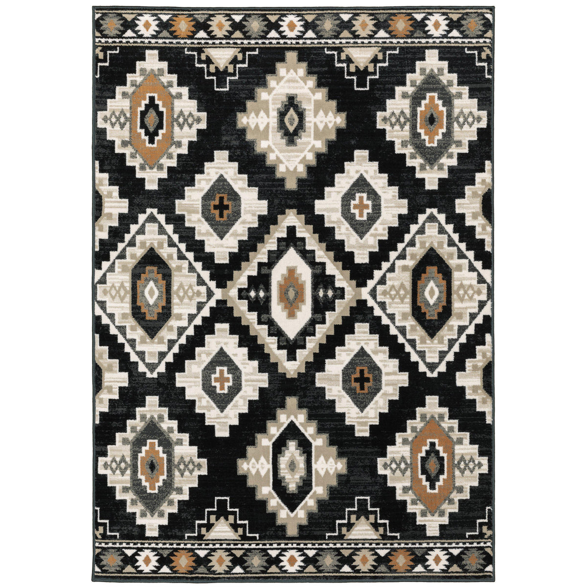 The Rug Truck Savannah 605f Charcoal Area Rug (7&#39;10&quot; X 10&#39;)