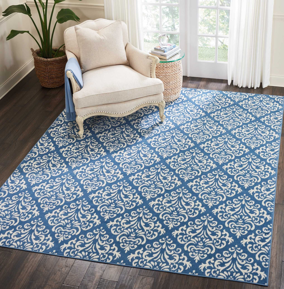 Grafix GRF06 Blue Area Rug-Area Rug-Nourison-The Rug Truck