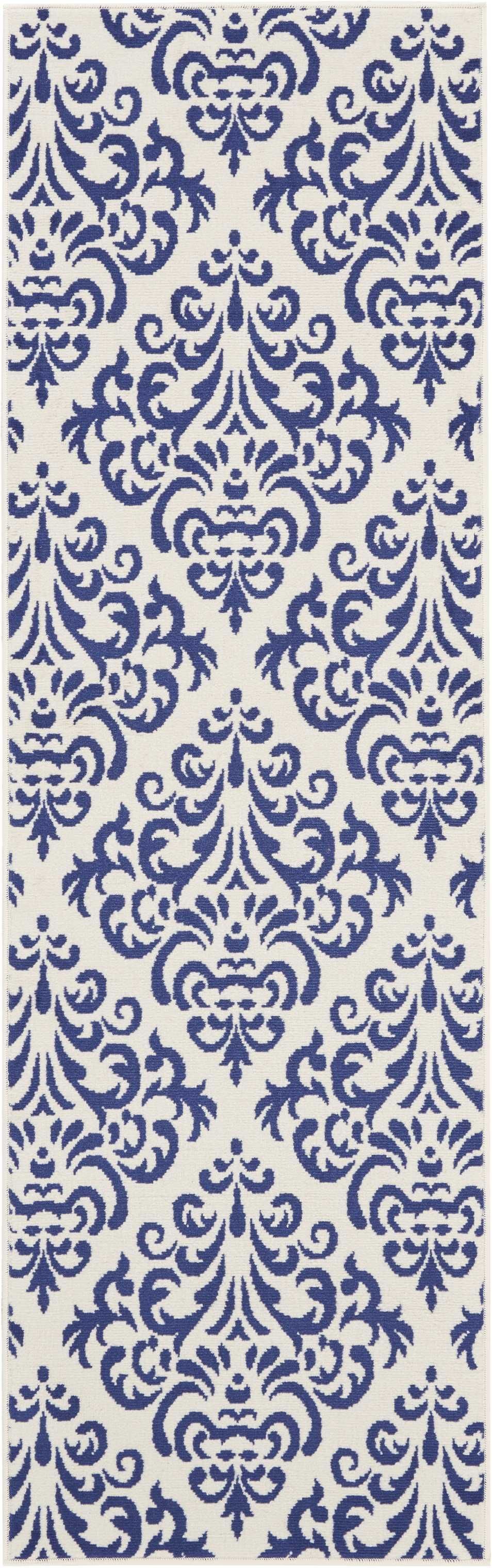 Grafix GRF06 White Blue Area Rug-Area Rug-Nourison-The Rug Truck