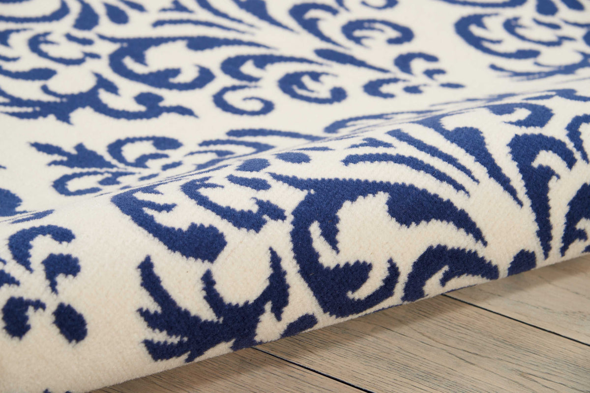 Grafix GRF06 White Blue Area Rug-Area Rug-Nourison-The Rug Truck