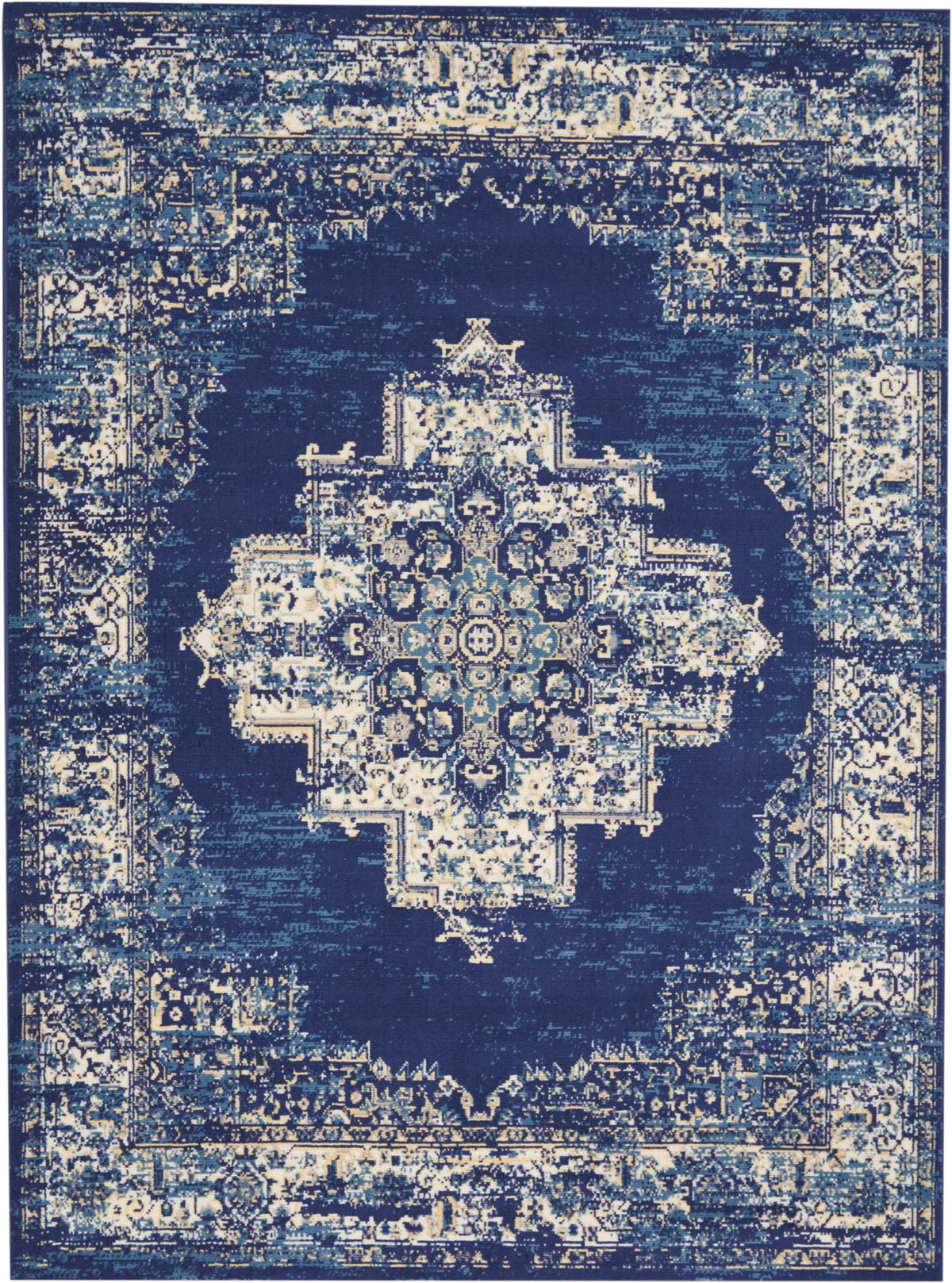 Grafix GRF14 Navy Blue Area Rug-Area Rug-Nourison-The Rug Truck
