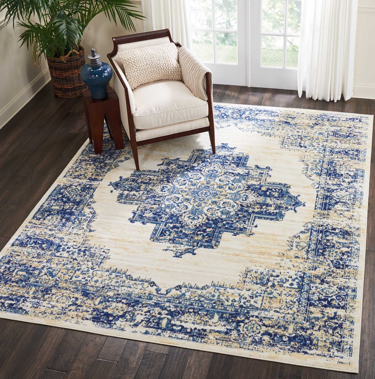 Grafix GRF14 White Area Rug-Area Rug-Nourison-The Rug Truck