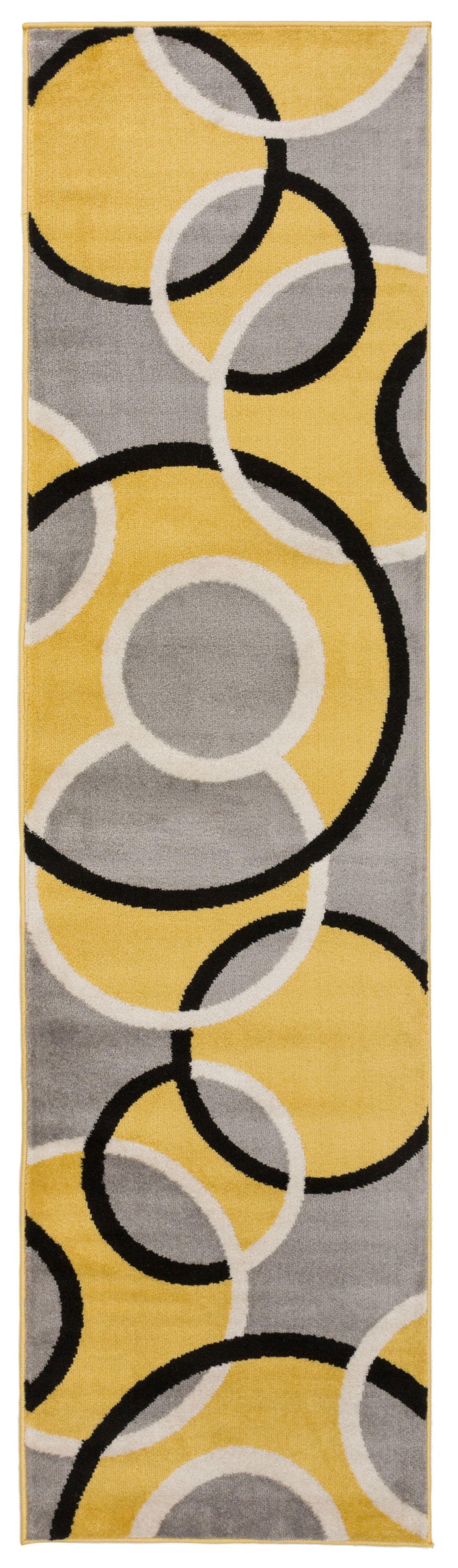 Toscana 368 Yellow Area Rug-Area Rug-World Rug Gallery-2&#39; x 7&#39;2&quot;-The Rug Truck