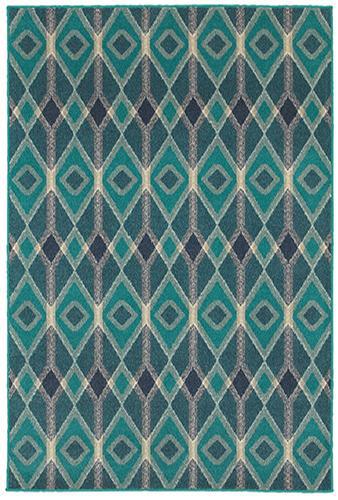 The Rug Truck Shetland 6627b Blue Area Rug (7&#39;10&quot; X 10&#39;10&quot;)