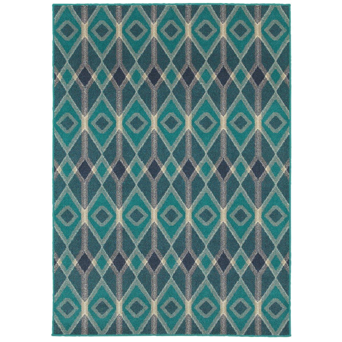 The Rug Truck Shetland 6627b Blue Area Rug (7&#39;10&quot; X 10&#39;10&quot;)