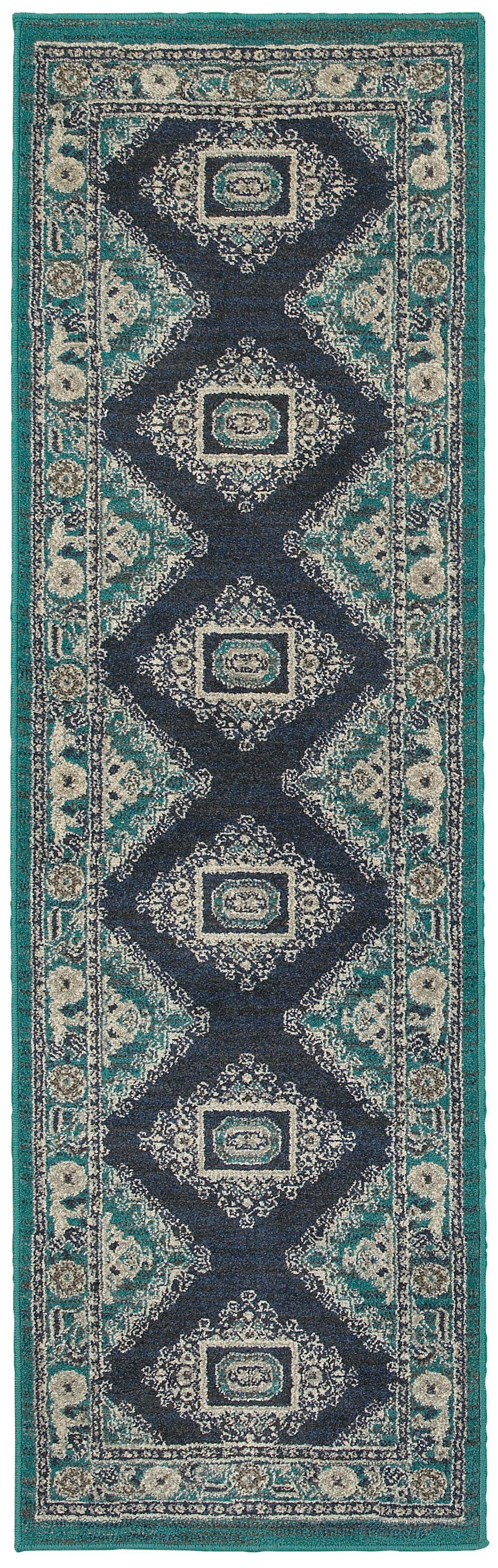 The Rug Truck Shetland 6658a Blue Area Rug (2&#39; 3&quot; X  7&#39; 6&quot;)
